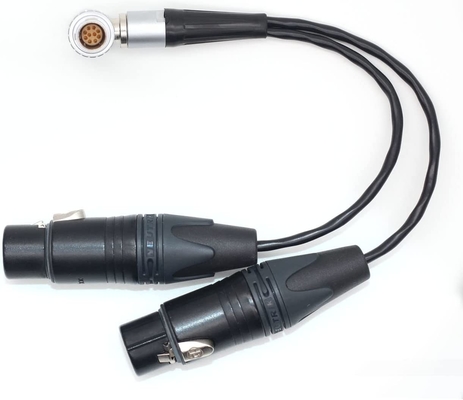 Atomos Lemo 10 Pin zu XLR 3 Pin weiblicher Stecker Breakout Audio-Eingangskabel für Shogun Monitor Recorder
