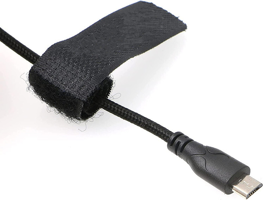 Lemos 2 Pin Drehbarer Rechtswinkel auf Micro USB-Stromkabel für ARRI Z CAM E2 Flaggschiff auf Kern Nano Geflechtete Draht