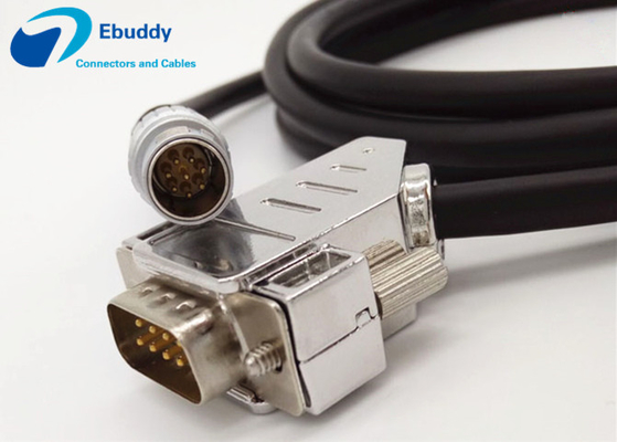 Lemo 8pin zu kundenspezifischem männlichem Kabel Stromkabel DB9 Lemo FGG.1B.308 für topcon Tachymeter