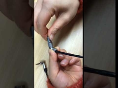 Kreisförmige Lemo-Push-Pull-Anschlüsse mit rechtem Winkel