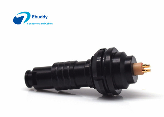 kaufen Schwarzes 0K 4pin chromierte Stecker der Verbindungsstück-FGG und EEG Platten-Sockel IP68 imprägniern on-line-Fertigung