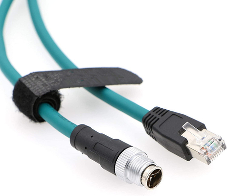 kaufen M12 8 Position X Code zu RJ45 Industrie-Ethernetkabel für Cognex In 8200 8400 Serie IP67 wasserdicht on-line-Fertigung