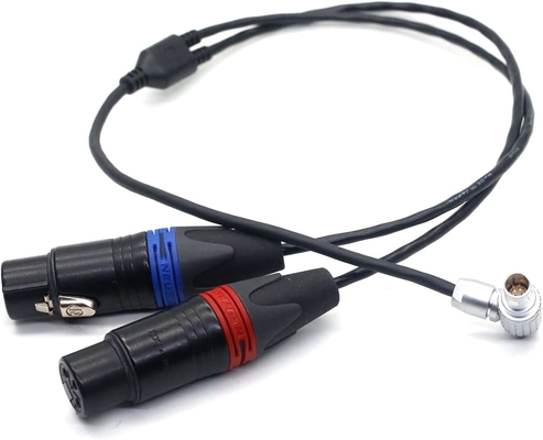 kaufen Arri Alexa Mini LF Audio Kabel XLR 3 Pins zum rechten Winkel 0B 6 Pins Männlicher Stecker Audio Doppelkanal on-line-Fertigung