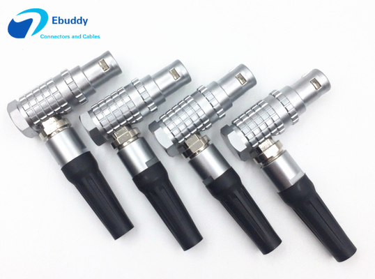 Qualität  LEMO Metal Circular Connector FHG 1B 2 3 4 5 6 7 8 10 14 16 Pin Right Angle Connector Male Fabrik