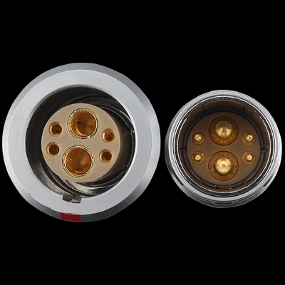 kaufen M18 doppelter Koaxial 4-Signal-Anschluss Gemischter Anschluss FGG EGG 3B 4+2 Stecker und Steckdose on-line-Fertigung