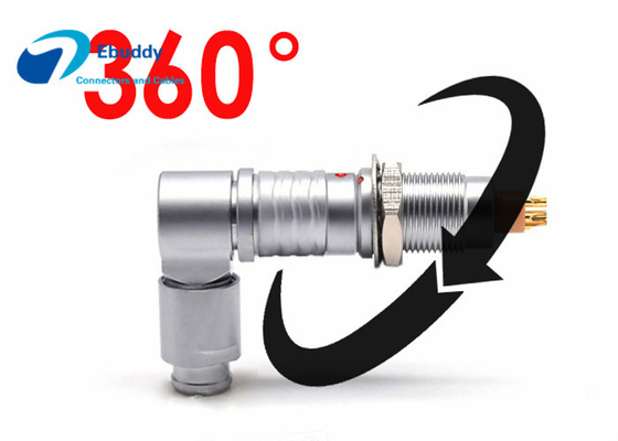 kaufen Justierbarer Winkel Lemo B Ellbogen-Stecker FSG.0B.305 der Reihen-Verbindungsstück-5pin on-line-Fertigung
