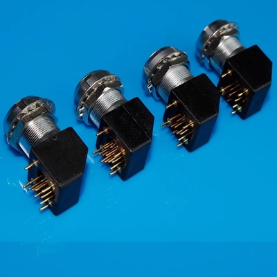 Lemo EXG Richtigwinkel-PCB-Steckdose EXG.0B.1B.302 3 4 5 6 7 8 9 10 Pin